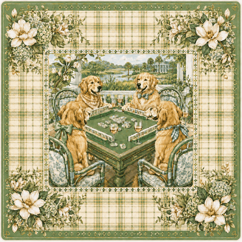 Pat's Monograms The Golden Hour — Golden Retriever Dog