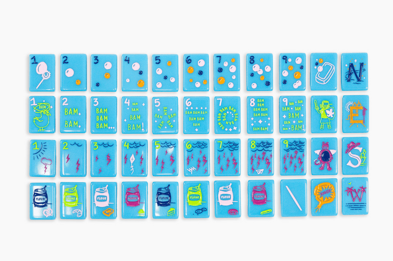 The Mahjong Line The Cheeky Line — Electric Blue
