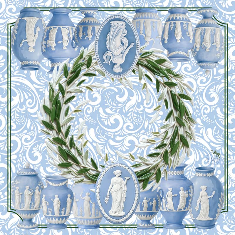House of Mahj Wedgwood Inspired