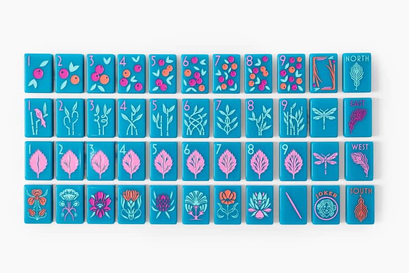 The Mahjong Line The Botanical Line — Deep Teal