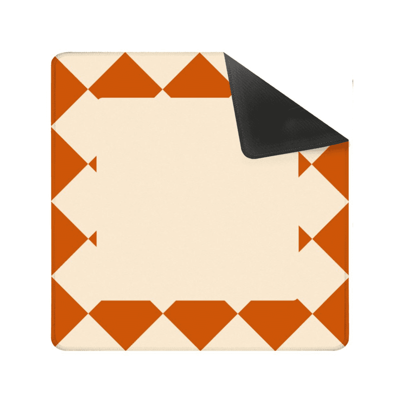 Yolo Mahjong Minimalist Terracotta Diamond Mat