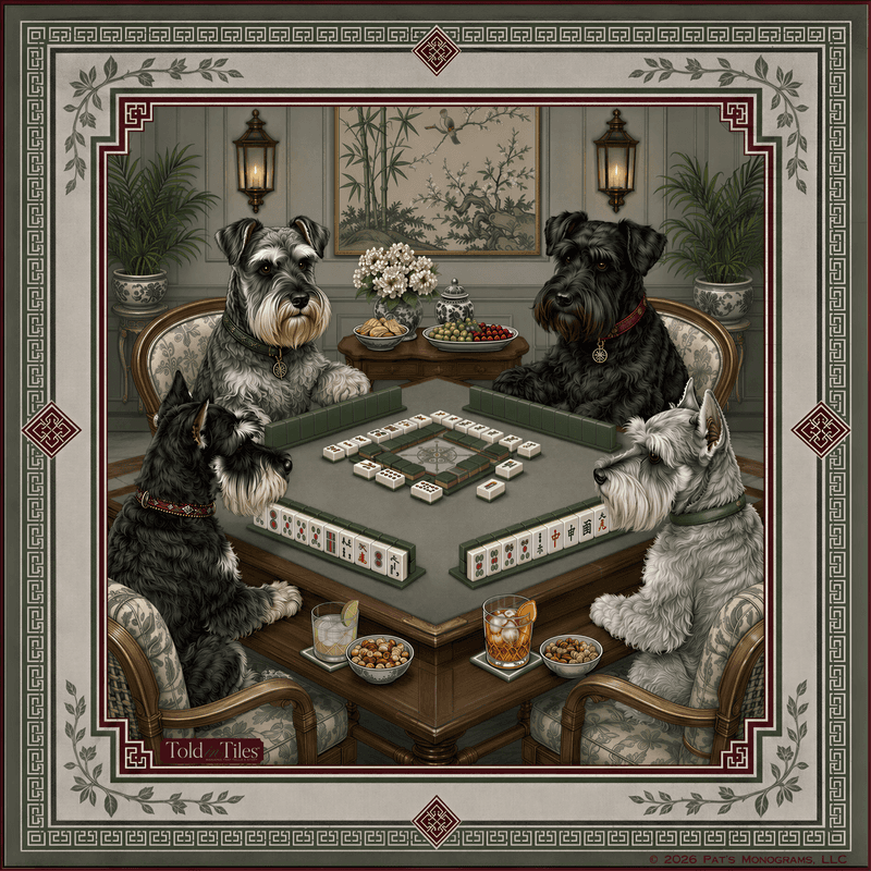 Pat's Monograms All Paws, No Pause — Schnauzer
