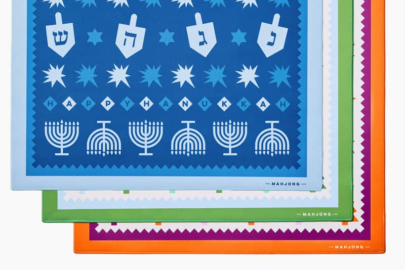 The Mahjong Line Holiday Game Mats — Hanukkah
