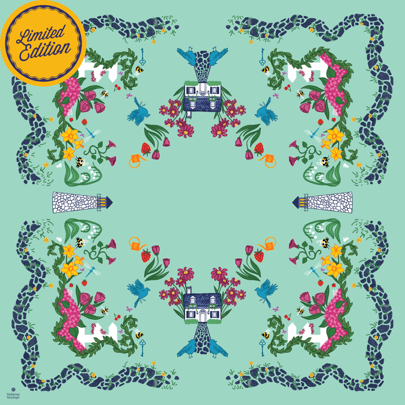 Mahjong Montage Seaside Cottage — Seafoam