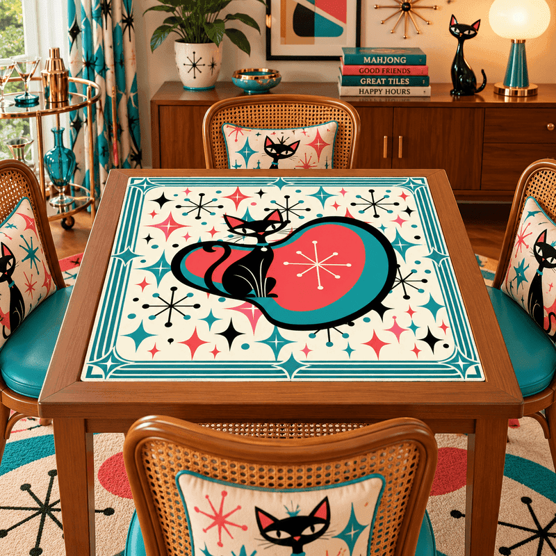 Splash Of Mahj And Color Co. Modtastic Cat's Meow Mat Sleek Surface