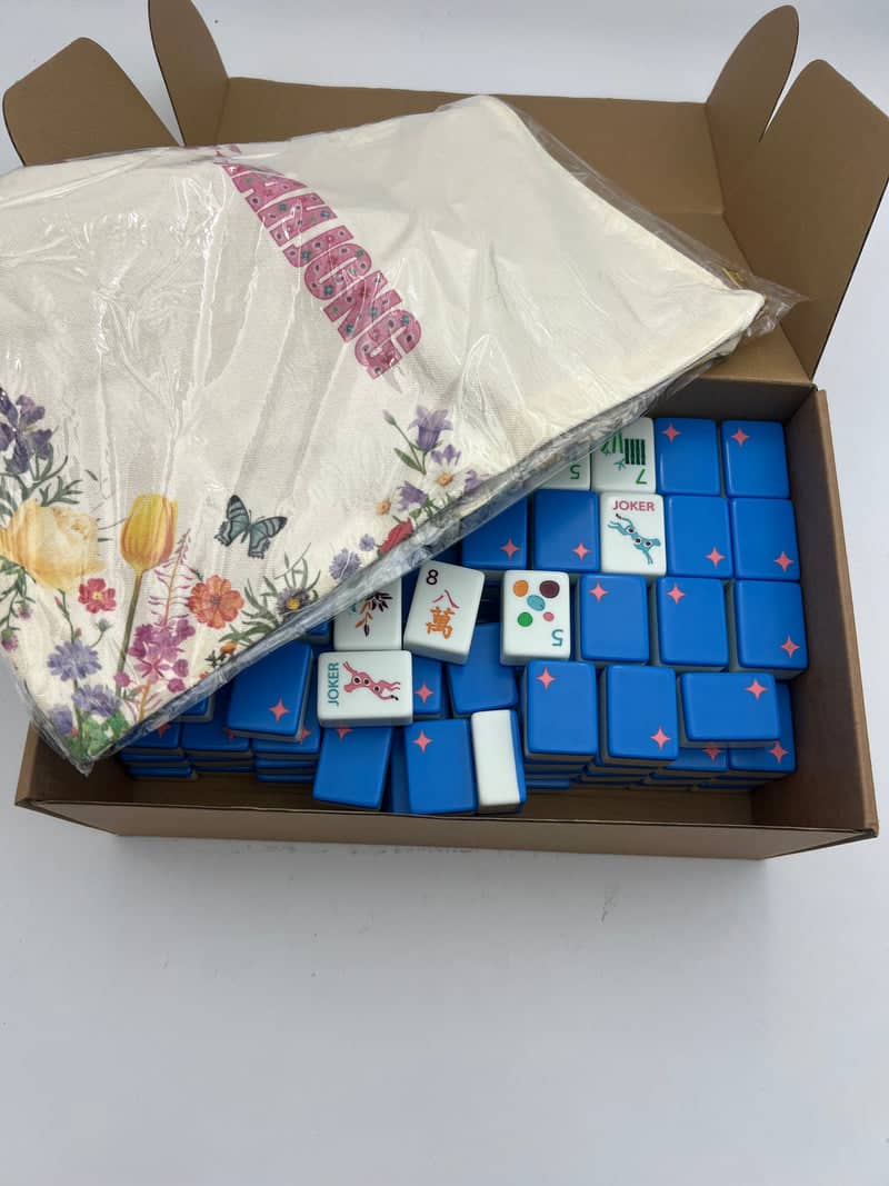 Bespoke Mahjong Springtime Safari — Electric Blue