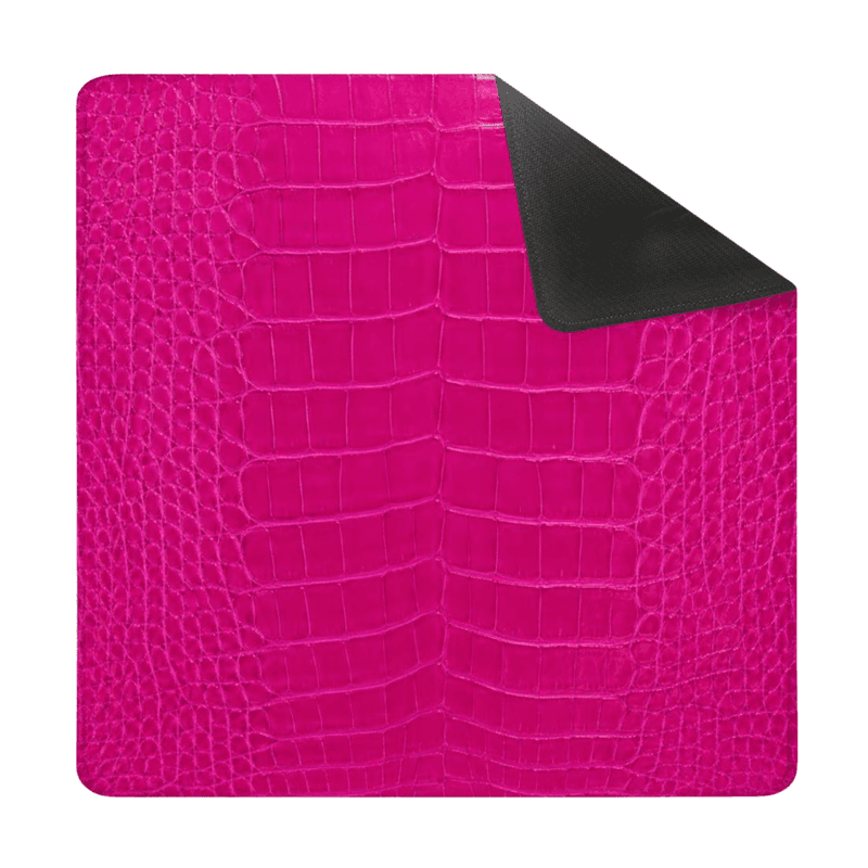 Yolo Mahjong Crocodile Print — Hot Pink