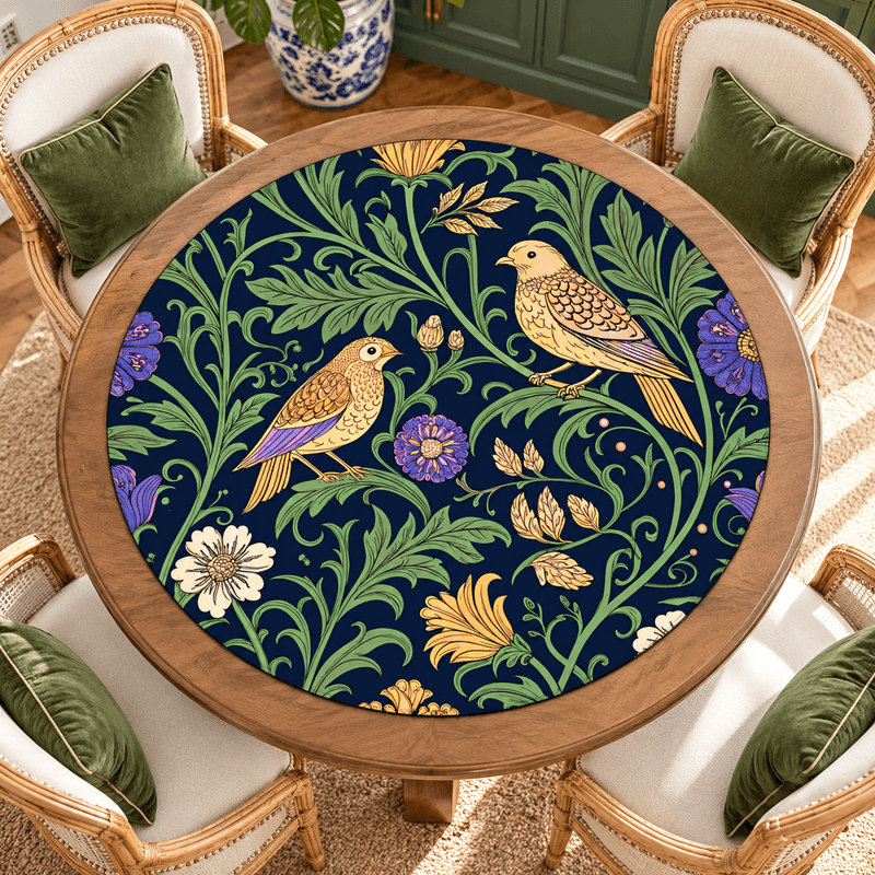 Splash Of Mahj And Color Co. William Morris Inspired Round