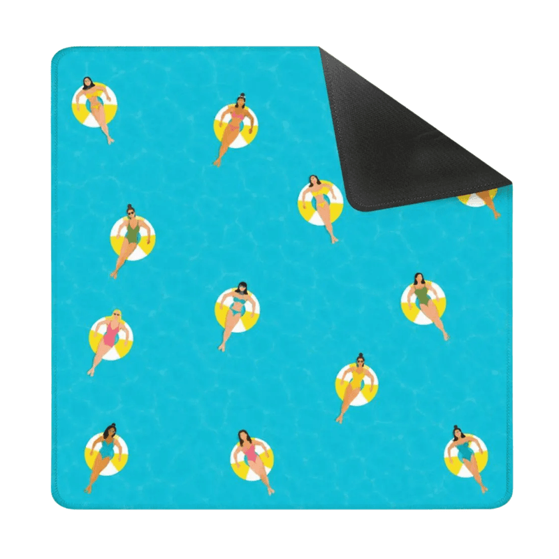 Yolo Mahjong Blue Pool Float Summer Pool Party
