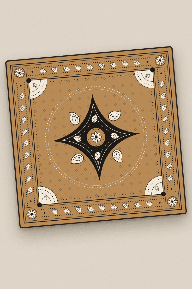 Girl Tribe Co Bandana 33"x33" — Camel
