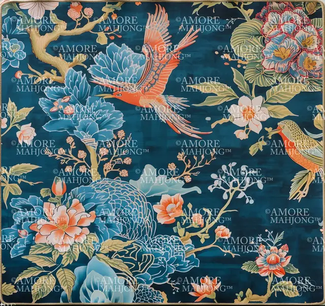 Amore Mahjong Porcelain Garden Mahjong Mat