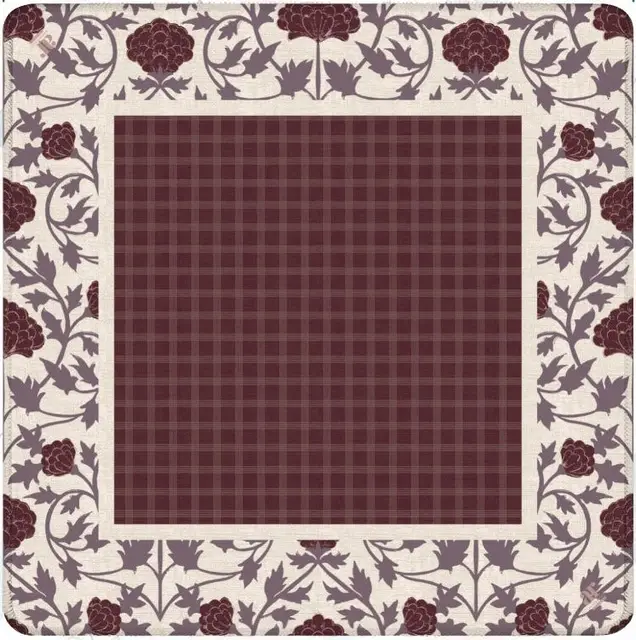 Anders Ruff Design Co. Burgundy Grove Mahjong Mat