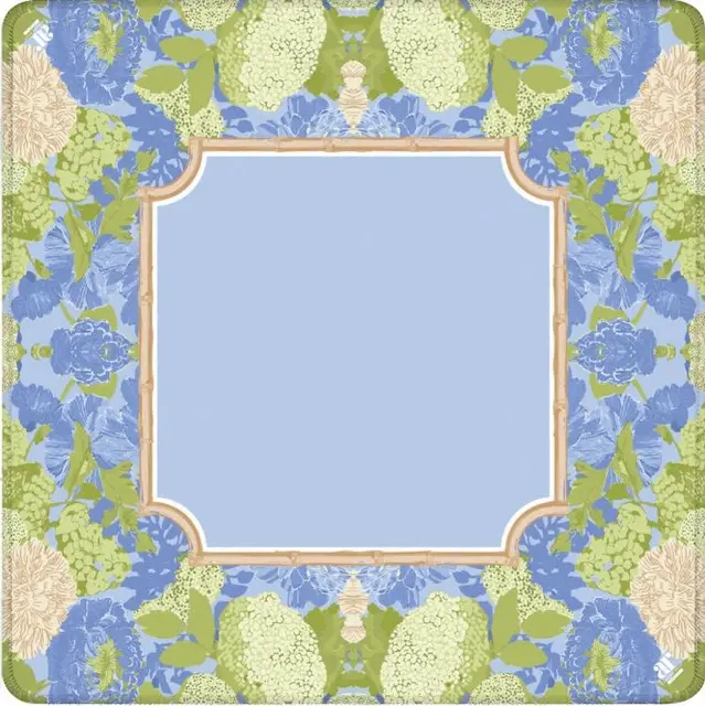 Anders Ruff Design Co. Garden Hydrangea Mahjong Mat