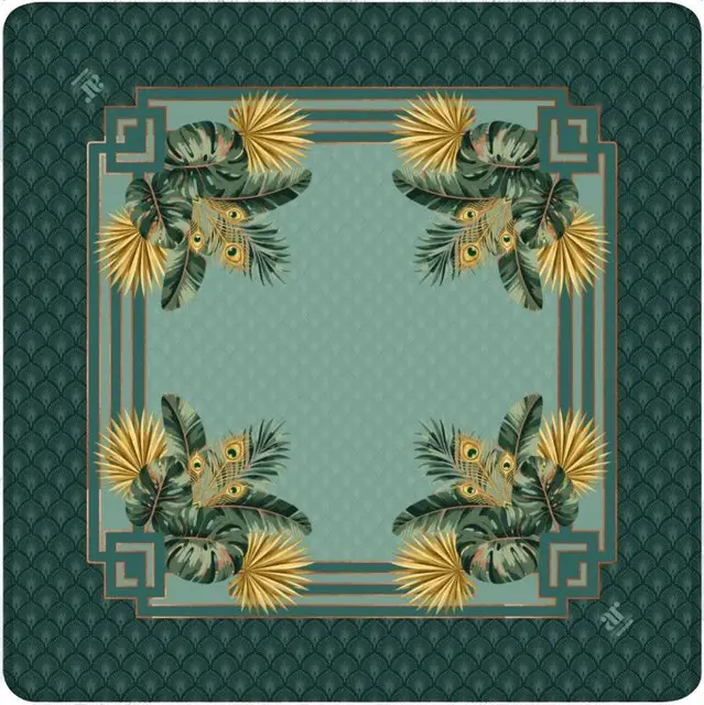 Anders Ruff Design Co. Midnight Peacock Mahjong Mat
