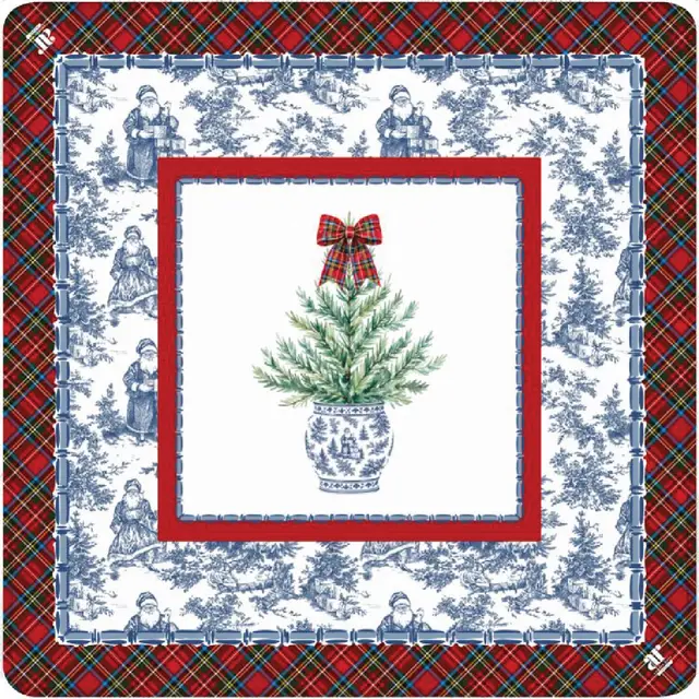 Anders Ruff Design Co. Tartan Toile Noël Mahjong Mat