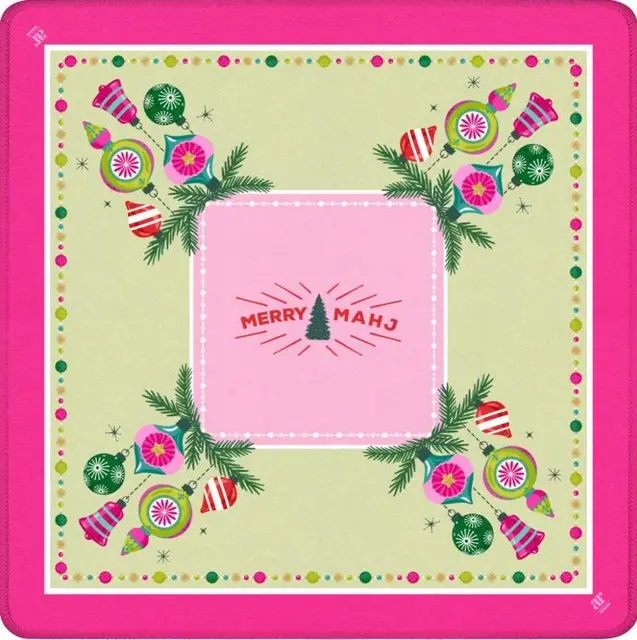Anders Ruff Design Co. Very Merry Mahj Mahjong Mat