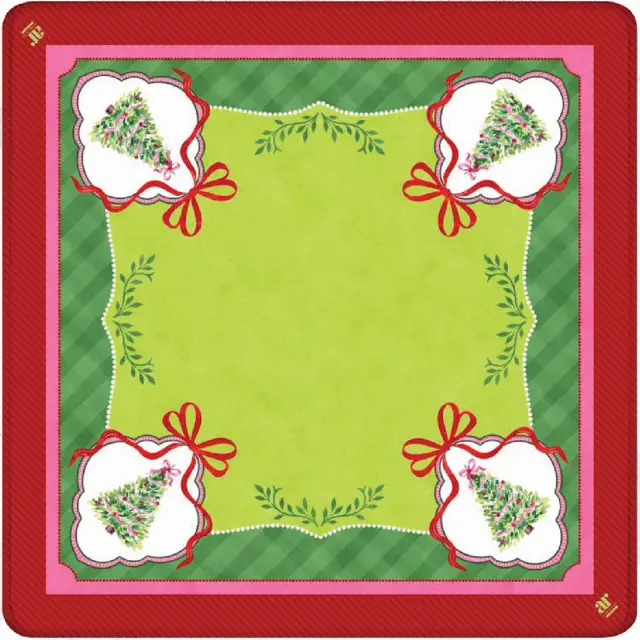 Anders Ruff Design Co. Watercolor Christmas Tree Mahjong Mat