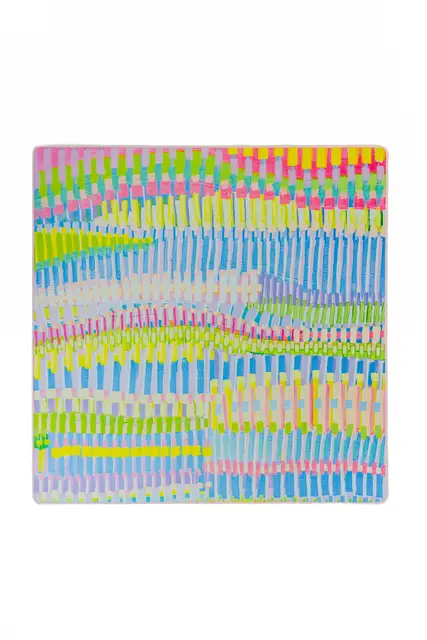 Bam Bird Boutique Bright Abstract Neoprene Mahjong Mat