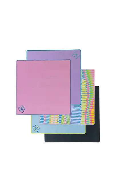 Bam Bird Boutique Travel Neoprene Mahjong Mat — Purple