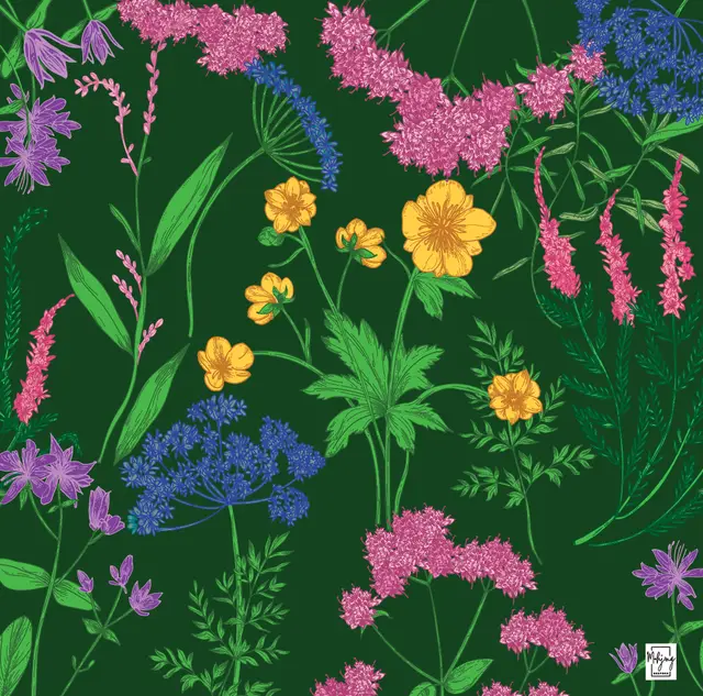 Bespoke Mahjong GARDEN GLOW MAT - EMERALD GREEN