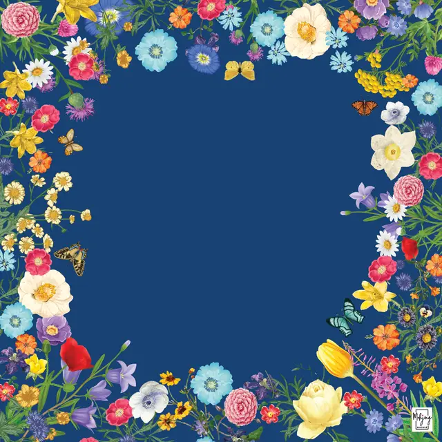 Bespoke Mahjong SAPPHIRE BLUE GARDEN MAT