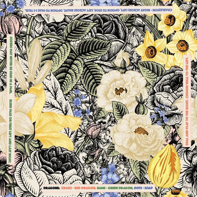 Bespoke Mahjong VINTAGE FLORAL MAT