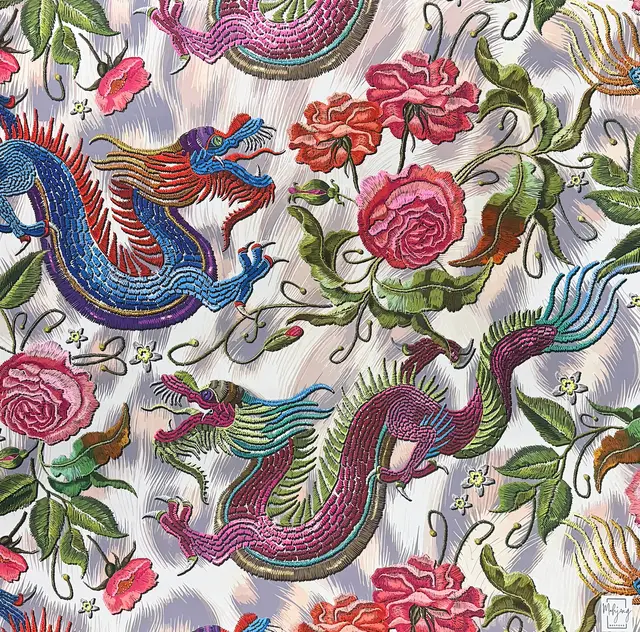 Bespoke Mahjong YEAR OF THE DRAGON MAT - AMPED-UP GREY