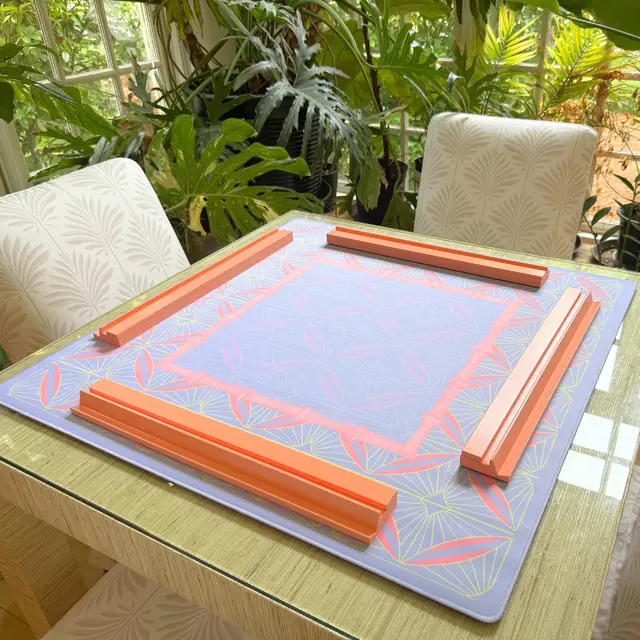Bird & Bamboo The Periwinkle Prism Mahjong Mat