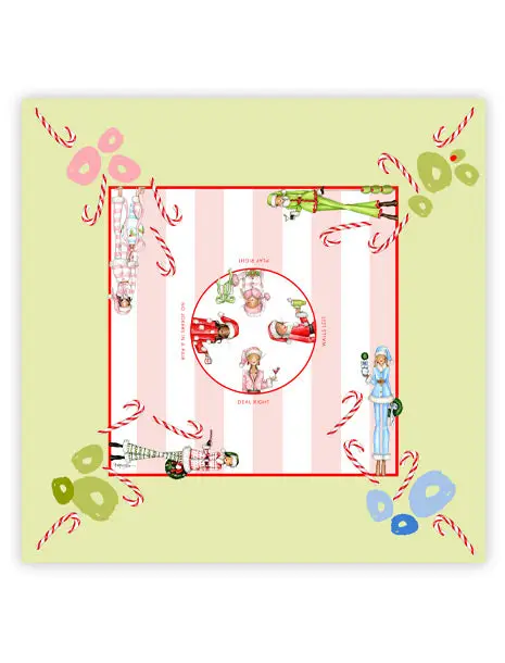 Brittany Fuson Christmas Mahjong Mat