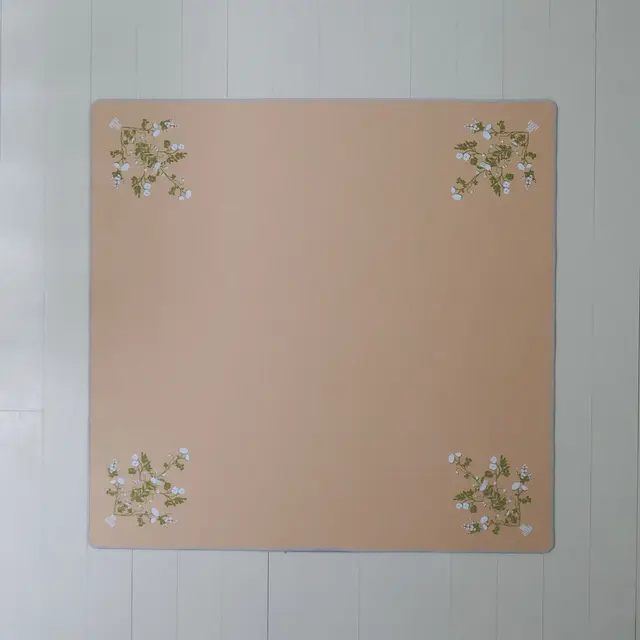 Brooklyn Mahjong Camel Floral Felt Mahjong Mat