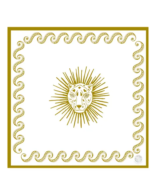 Club Mahjenn Siren Sun Goddess Leatherette Mat - Gilt September Estimated Availability