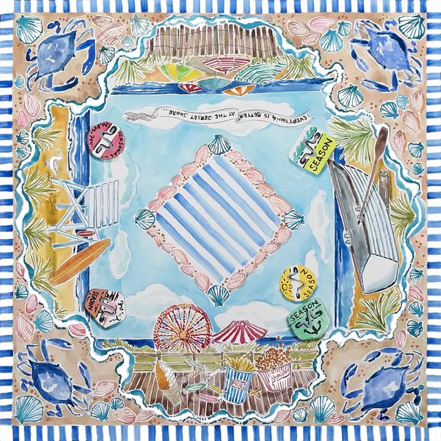 High Tide Mahjong Down The Shore Mat