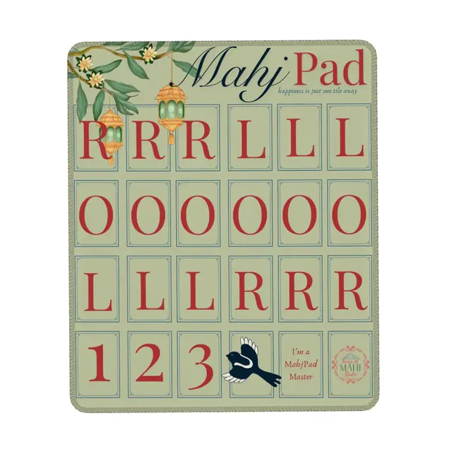 House of Mahj Merry Magpie MahjPad Mahjong Practice Mat