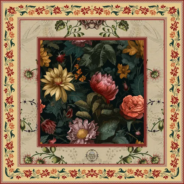 House of Mahj Moody Mahj Mahjong Mat 33" x 33" (ship rolled up)
