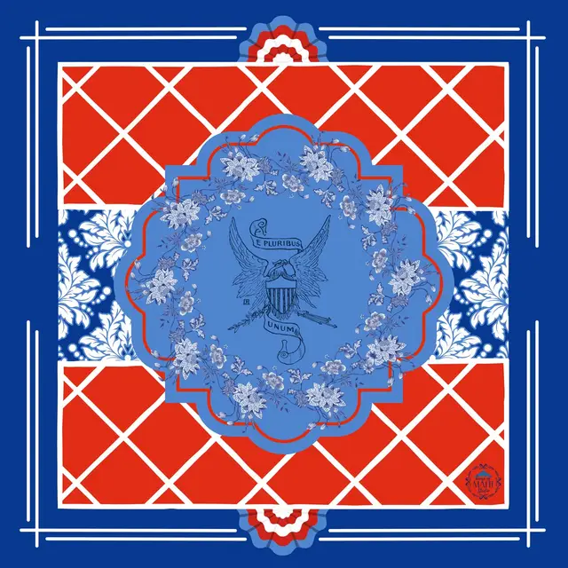 House of Mahj One Nation Mahjong Mat 33" x 33" (Ship Rolled up)