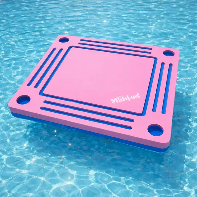 Let's Mahj On LMO! Floating Pool Mahjong Mat — Bright Blue