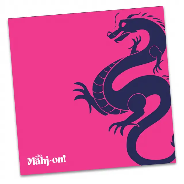 Let's Mahj On Signature Dragon Mats-Clearance — Light Pink