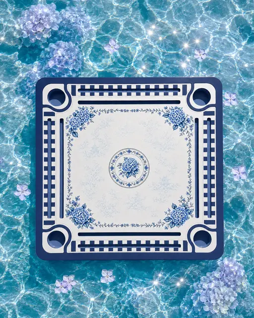 Mad About Mahj Floating Mahjong Mat - Hydrangea