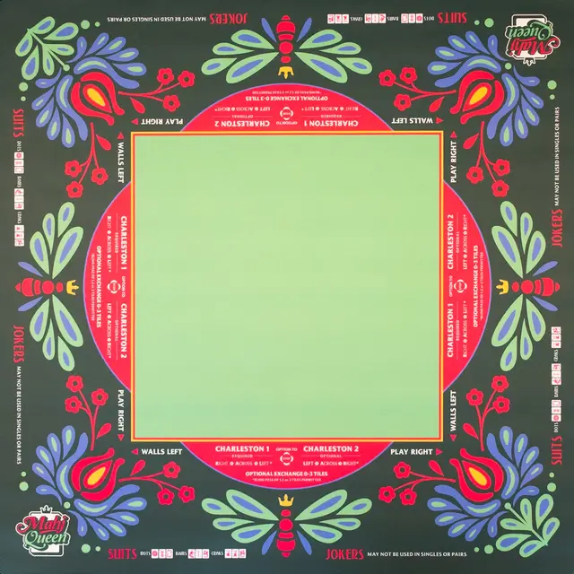 Mahj Queen Queen Bee: Lime Crush Mahjong Mat