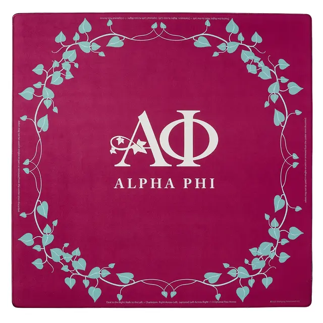 Mahjong Sisterhood Alpha Phi Mahjong Mat