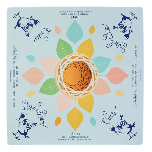 Mahjong Sisterhood Birdie Bam Mahjong Mat - Blow Out Sale! — Pink