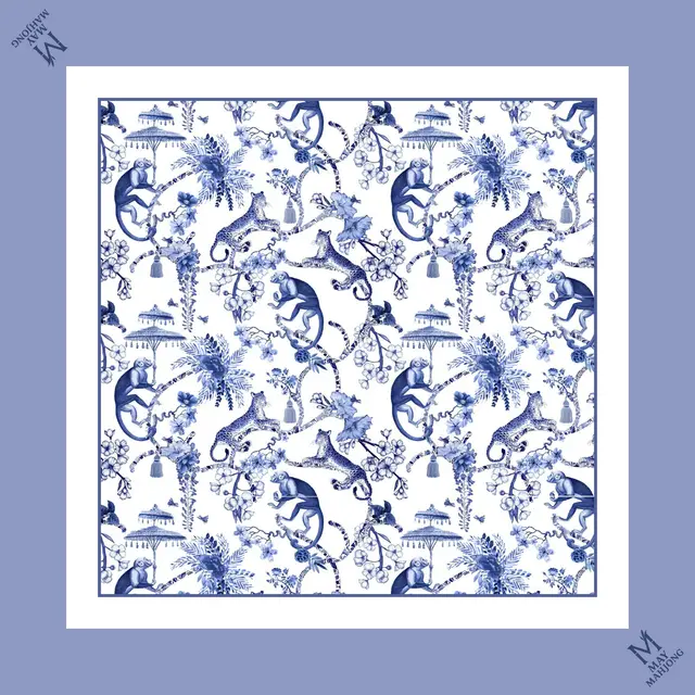 May Mahjong Chinoiserie Mahjong Mat