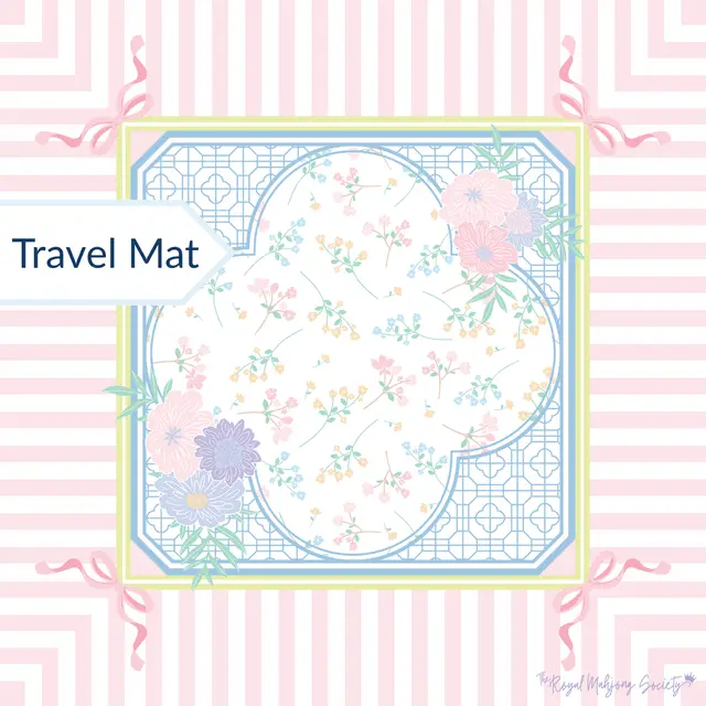 Royal Mahjong Society Travel Size Girly Mahjong Mat