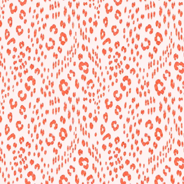 Southern Sparrow MAHJONG GAME MAT: LEOPARD SPOTS IN CORAL