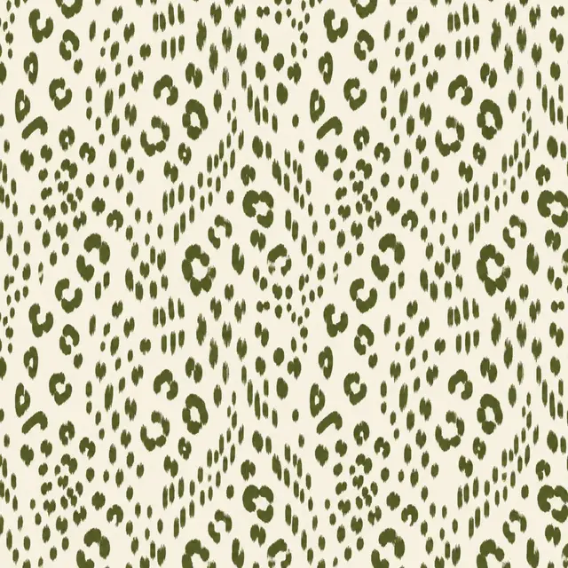 Southern Sparrow MAHJONG GAME MAT: LEOPARD SPOTS IN OLIVE