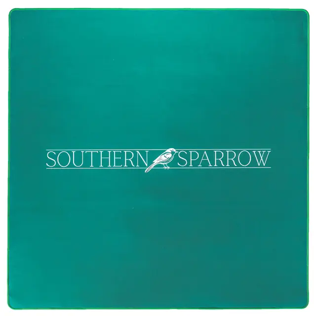 Southern Sparrow MAHJONG GAME MAT: LOGO IN MASTERS GREEN