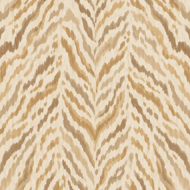 Southern Sparrow MAHJONG GAME MAT: TIGRE STRIPE IN NATURAL CREAM