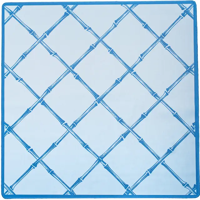 Southern Sparrow MAHJONG GAME MAT: TRELLIS IN BARELY BLUE