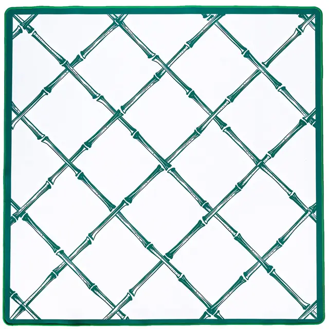 Southern Sparrow MAHJONG GAME MAT: TRELLIS IN TENNIS WHITE