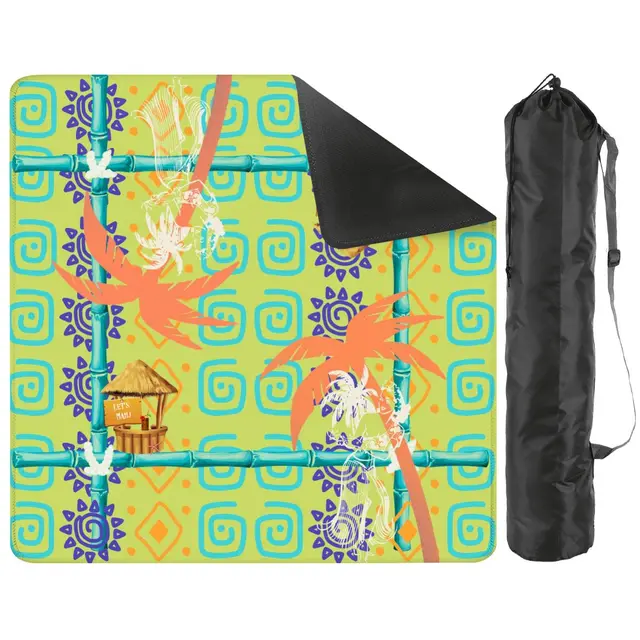 Splash Of Mahj And Color Co. Aloha Polynesian Mini Travel Mahjong Mat